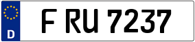Trailer License Plate